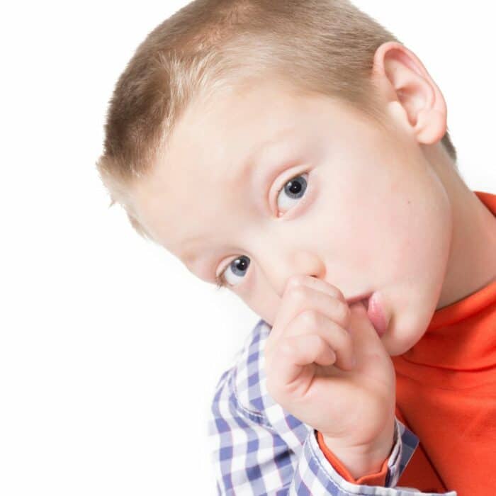 Young Boy sucking thumb
